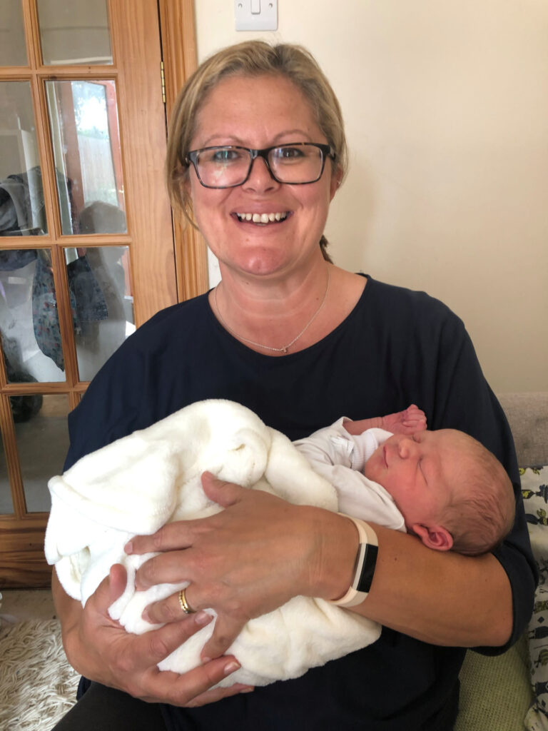 Sarah and baby Eli